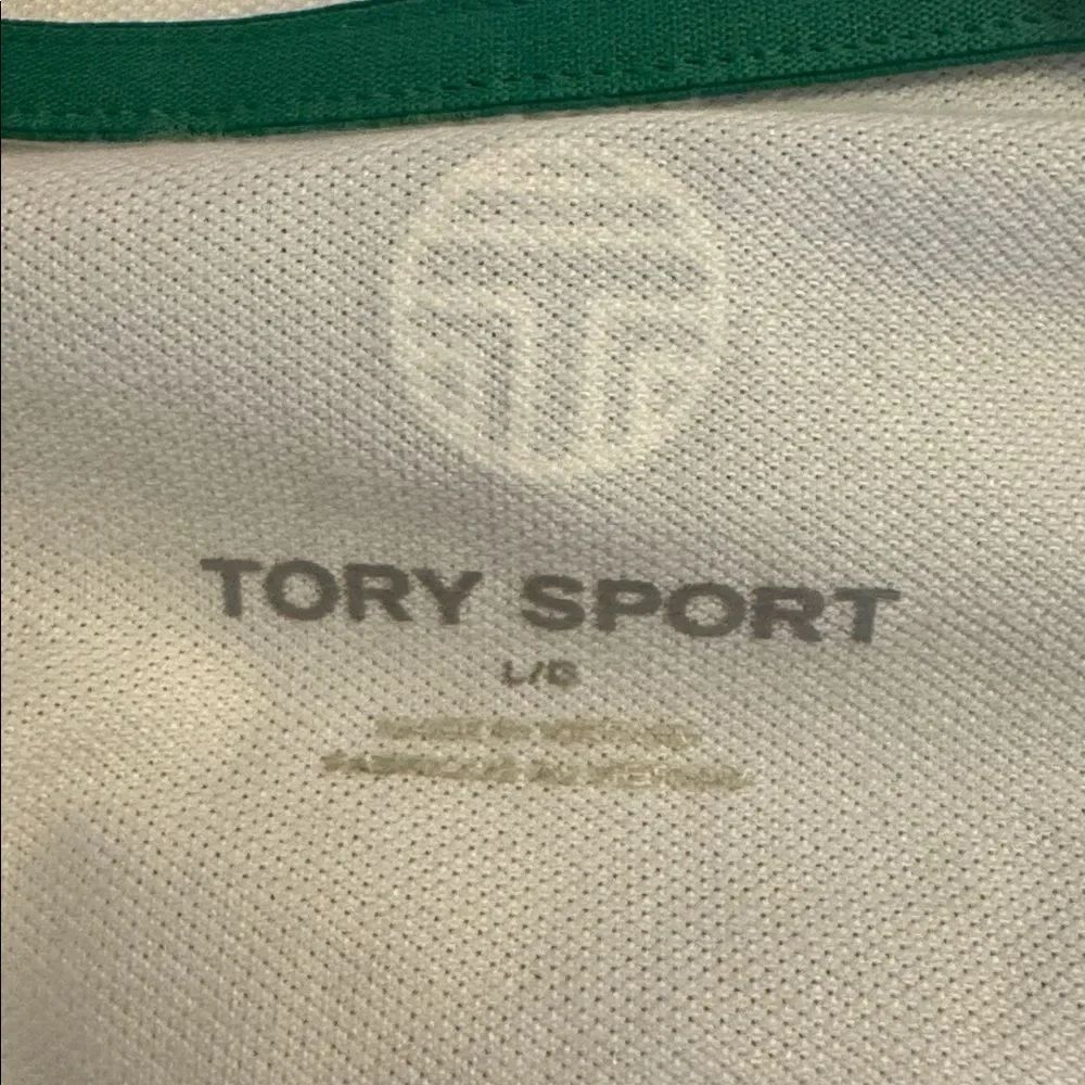 TORY SPORT Performance Pique Ruffle Sleeveless Polo L NWT - Picture 5 of 6